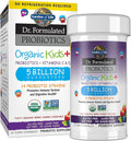 Garden of Life Dr. Formulated Probiotics Organic Kids+ plus Vitamin C & D - Berry Cherry - Gluten, Dairy & Soy Free Immune & Digestive Health Supplement, No Added Sugar, 30 Chewables (Shelf Stable)
