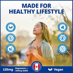 CanPrev Magnesium Bisglycinate Chelated + GABA & Melatonin, 120 Veg Caps, 120-Day Supply, Support Restful Night, Muscle Function, Promote Relaxation & Balanced Sleep-Wake Cycle, Vegan, No GMO & Gluten