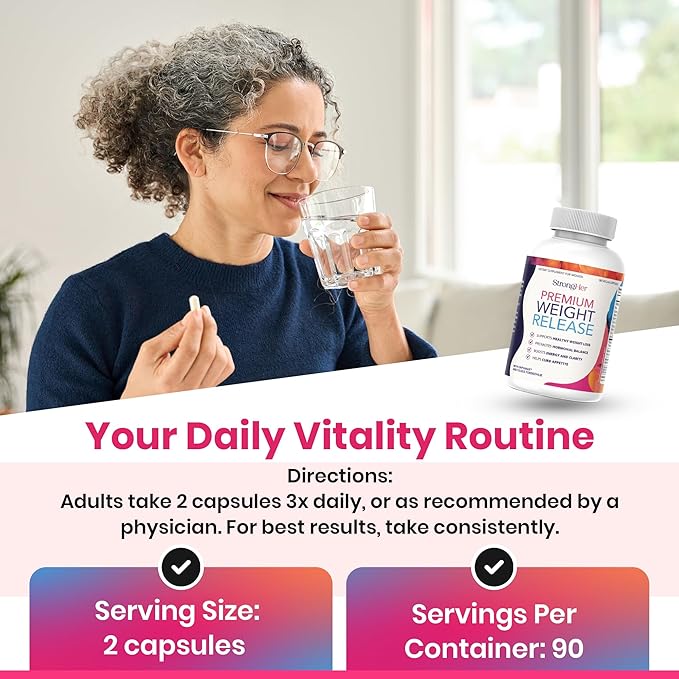 StrongHer Premium Weight Release - Menopause Weight Support for Women 40+, Helps Reduce Cravings, Support Metabolism & Steady Energy