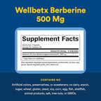 Natural Factors WellBetX Berberine - Daily Supplement Supports Metabolic Health - Formula Supports Healthy Heart - Gluten-Free & Vegan - 60 Vegetarian Capsules (60 Servings)