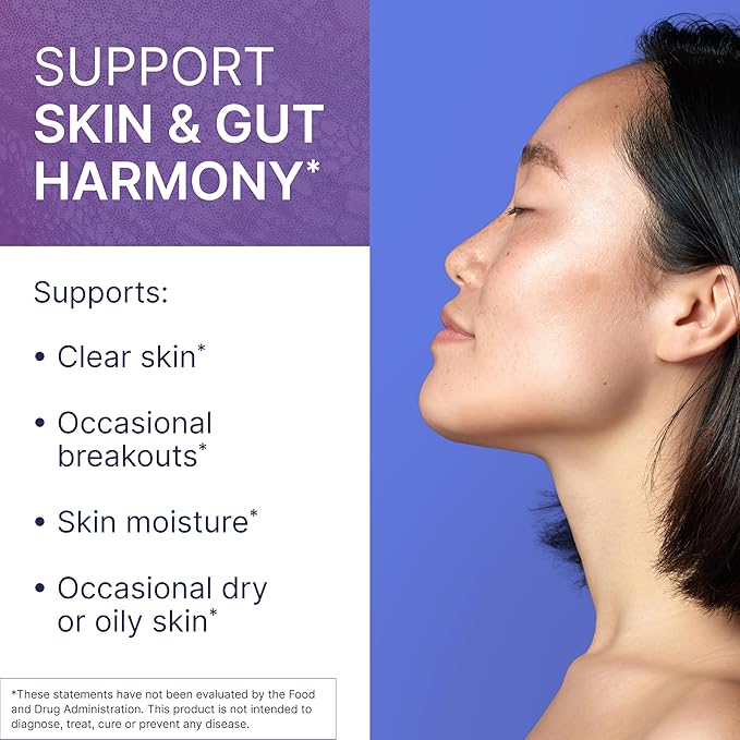 Microbiome Labs SereneSkin - Spore Based Probiotic Complex with Citrus Polyphenols for Skin Clarity & Gut Health Support - Daily Probiotic Skincare - Soothe The Gut-Skin Axis (60 Capsules)