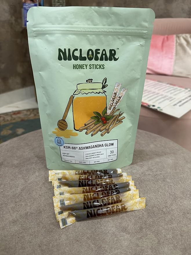 KSM-66 Ashwagandha Power Sticks, Full Spectrum 400 mg KSM 66 Ashwagandha Root Extract per serving | standardized > 5% Withanolides high absorption Boost Energy | Reduce Stress | Mood Support | Focus | Improved Memory/Cognition| 30 Sticks
