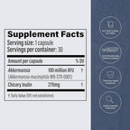 Pendulum Akkermansia Probiotic with Prebiotic Fiber - Increases GLP-1 Production, Delayed Release, Third-Party Tested, 100M AFU Live Strain for Gut Health for Men & Women (30 Capsules, 1-Pack)