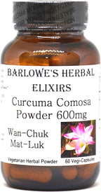 Curcuma Comosa Powder | 600mg Per Capsule | Hormonal Balance & Menstrual Support | Women’s Health Supplement | 60 Vegetarian Capsules | Glass Bottled
