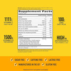 Airborne 1000mg Vitamin C with Vitamin D & Zinc, Sugar Free Multivitamin Immune Support Supplement, Antioxidants Vitamins A C & E, Very Berry Flavor, 30 Tablets (Pack of 2)