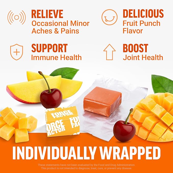 Force Factor Better Turmeric Maximum Joint Support, 1075mg Curcumin with Ginger to Support Mobility, Flexibility & Comfort, Chews More Convenient Than Turmeric Gummies, Fruit Punch, 60 Soft Chews