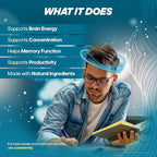 rize labs - Cognitive Complex Capsules – Daily Focus & Clarity Formula with a Balanced Blend for Alertness, Memory Support, and Everyday Wellness | Easy-to-Take Pills for Adults (180 Capsules)