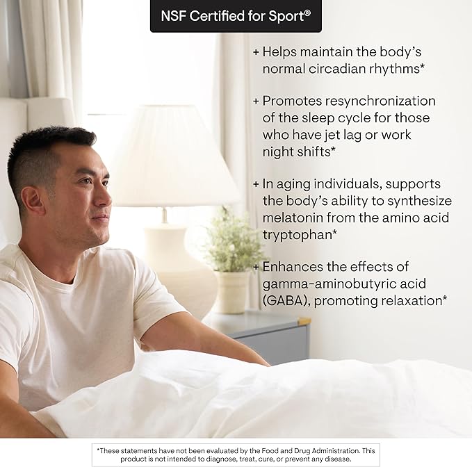 THORNE - Melaton-3-3 mg Melatonin Supplement - Supports Normal Circadian Rhythms, Restful Sleep & Relaxation* - NSF Certified for Sport - Gluten, Dairy & Soy-Free - 60 Capsules