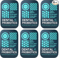6-PACK Oral Probiotics for Teeth, Bad Breath, Gum Health - 3bn CFU K12 Lactobacillus Salivarius, Acidophilus, Casei, Dental Probiotic in a Travel Tin - 270 Fresh Breath Mint Dental Probiotics Pills