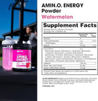 Optimum Nutrition Amino Energy - Pre Workout with Green Tea, BCAA, Amino Acids, Keto Friendly, Green Coffee Extract, Energy Powder - Watermelon, 65 Servings (Packaging May Vary) (Pack of 6)