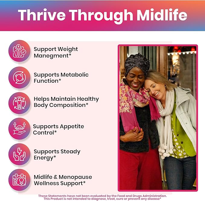 StrongHer Premium Weight Release - Menopause Weight Support for Women 40+, Helps Reduce Cravings, Support Metabolism & Steady Energy