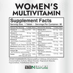 Built by Nature Multivitamin for Women – Daily Womens Multivitamin Supplement with Essential Vitamins & Minerals – Energy, Immunity & Beauty Support – 90 Tablets
