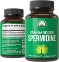 Spermidine Supplement Ultra High Strength Standardized to 99% Spermidine Trihydrochloride. More Potent Than Wheat Germ Extract. Vegan Capsules for Healthy Aging, Longevity. USA Tested Supplements