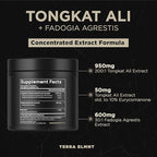 200x Strength Tongkat Ali for Men w. Fadogia Agrestis Extract - 10% Eurycomanone Longjack Highest Potency Fadogia Agrestis Tongkat Ali Supplement - Muscle Growth & Test Booster Pills for Men