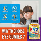 BrightKids Eye Health Gummies for Kids & Teens – Lutein & Zeaxanthin Vision Support – Vegan, Non-GMO Eye Vitamins for Screen Time – Tasty Mango Flavor – 60 Gummies