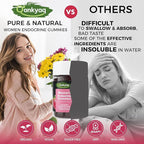 Q'ankyaq D mannose Gummies for Women, Kidney Cleanse Detox & Repair Gummies, PMS Support for Women, Hormone Balance with Evening Primrose Oil