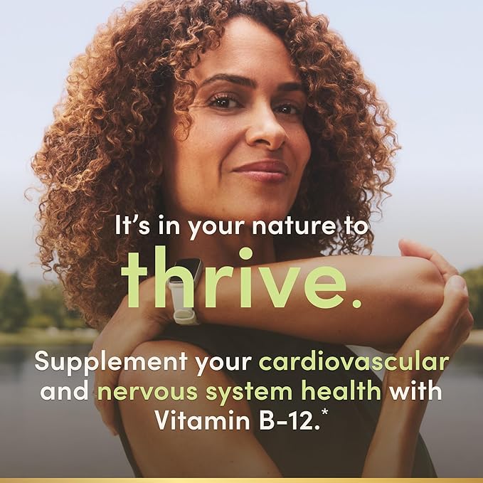 Nature's Bounty Vitamin B12, Supports Energy Metabolism and Nervous System Health, 5000mcg, 40 Quick Dissolve Tablets