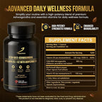 KSM-66® Ashwagandha Supplement 600 mg with Vitamin D3 5000 IU & K2 MK-7, BioPerine for Absorption, 4-in-1 - Stress Support, Mood & Immune Health - 60 Veg Capsules