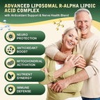 2PCS R Alpha Lipoic Acid Liquid Drops 600mg – ALA Supplement Nerve Savior for Neuropathy for Nerve, Energy & Metabolism Support - Extra Strength with Turmeric, Selenium, C E & B12, Strawberry Flavor