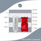 LFA Tablet Presses Empty 00 Capsules - Vegan Pullulan - 500 Count Vegetarian Capsules Empty - Joined Fillable Vegetable Pill Capsules - Veggie Caps for Capsule Filling Tray - Halal Kosher Tapioca