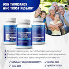 Glutathione, Vitamin C, Glycine, Alpha Lipoic Acid & Milk Thistle – Support Immunity & Radiant Skin – 150 Capsules