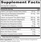 NATURELO Calcium Supplement - with Vitamin C, Vitamin D3, K2, and Calcium Magnesium Zinc for Bone Strength with Calcium 600mg - Plant-Based, 120 Vegetarian Capsules, Non-GMO, Soy & Gluten-Free