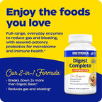 Enzymedica, Digest Complete + Probiotics, Full-Range, Everyday Enzymes with 800 Million CFU Active Cultures per Capsule, 90 Capsules