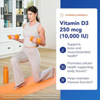 Pure Encapsulations Vitamin D3 250 mcg (10,000 IU) - Supplement to Support Bone, Joint, Breast, Heart, Colon & Immune Health - with Premium Vitamin D - 120 Capsules