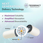 Tesseract RLA Pro SR, Lipoic Acid Supplement, 60 Capsules, Sustained-Release R-Lipoic Acid, Boosts Mitochondrial & Cellular Energy, Amino Acid Metabolism Support, Hypoallergenic