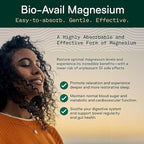 Adapt Naturals Magnesium Glycinate Supplement, Bioavailable High Absorption Pure Magnesium Chelate Complex, Supports Gut Health, Sleep, Relaxation, Bone and Muscles - 30 Days Supply
