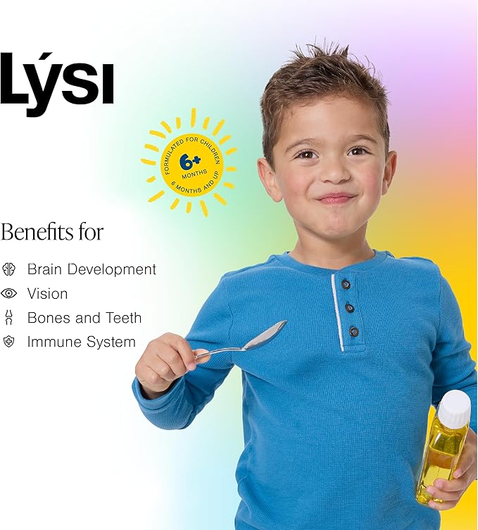 LYSI Liittles Childrens's Omega Lemon Cod Liver Oil, 8.12 OZ
