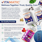 Vitamatic Apigenin 50mg – 120 Vegetarian Capsules Plant-Based Flavonoid for Cellular Health, Relaxation & Healthy Aging