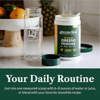 Greens First Original Greens Powder - 49 Superfoods - Organic Fruits & Veggies - Prebiotics, Probiotics & Digestive Enzymes - Antioxidant Smoothie - Dairy Free/Vegan/Non-GMO (Citrus, 60 Servings)