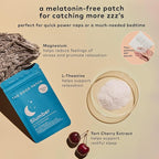 The Good Patch Slumber Sleep Patch Support, Melatonin Free, Sustained Release, Natural Patch with L-Theanine, Magnesium, Tart Cherry Extract, Plant Powered Wearable Wellness (16 Total Patches)