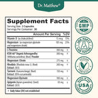 Cortisol Reducer & Adrenal Support Supplement–Natural Stress Relief with Ashwagandha KSM-66, Magnesium Glycinate & Citrate, L-Theanine, Rhodiola, Apigenin, Turmeric & Vitamin D3–Calm Mood & Relaxation