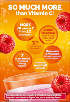 Emergen-C 1000mg Vitamin C Immune Support Powder Raspberry 30CT includes Zinc, Manganese, 7 B Vitamins and Electrolytes for Back to School Essentials