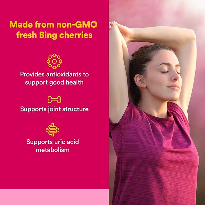 CherryRich by Natural Factors, Super Strength Cherry Concentrate, Antioxidant Support for Healthy Joints and Uric Acid Metabolism, 90 softgels (90 servings)