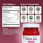 The Fiber Gel High Dietary Fiber Prebiotic Gel Formula — 100% Natural & Clean Label — Plant-Based Psyllium Husk & Inulin Complex — Keto Friendly, Vegan, No Added Sugar — Raspberry, 32 oz