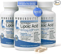 IMMUNOVITES 3-Pack Stabilized R-Alpha Lipoic Acid ((True)) 600mg per Serving [[High Potency & up to 40x Increased Absorption]] (Na R-ALA) (Na R-LA) (Na R-Lipoate) (3 Bottles)