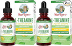 MaryRuth's L Theanine 200mg Liquid Drops | Mood Support for Adults & Kids | Focus Supplement | Natural Sleep Support | Vegan | Non-GMO | Gluten Free | 30 Servings (Pack of 2)