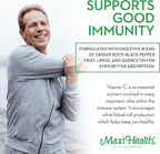 Maxi Health Liposomal Vitamin C 500mg Capsules with Digestive Blend, Highly Absorbable High Dose VitaminC, Non GMO Kosher Vegetarian Doctor-Formulated Immune Support Supplement (90 Count)