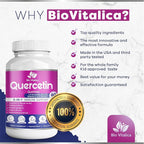 Quercetin Gummies by BioVitalica - Quercetin with Bromelain Vitamin C and Zinc & Elderberry + Vitamin D3-5 in 1 Immune Support - Zinc Quercetin 750 mg for Kids and Adult (6, Quercetin)