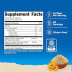 Nutricost Fiber Capsules with Prebiotic Fiber Supplement 300 Capsules - Made with Organic Psyllium Husk & Organic Jerusalem Artichoke, 60 Servings, Gluten Free, 3 G Per Serving
