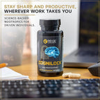 CogniLock Nootropic Brain Supplements for Memory and Focus - Cognitive Supplement for Men, Women & Seniors - Brain Fog Vitamins w/Lion’s Mane, Alpha GPC, Citicoline, CognatiQ™ Coffee Fruit - 60 Pills