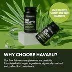 Saw Palmetto for Men Prostate Health Supplement to Promote Urinary Tract Function - 500mg Per Serving - 200 Count - DHT Blocker Hair Vitamin - Vegan, Non-GMO Capsules, Over 6 Month Supply