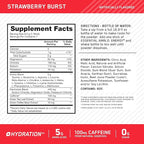 Optimum Nutrition Essential Amino Energy Plus Electrolytes Stick Packs, Energy Powder, Strawberry Burst, 7 Count