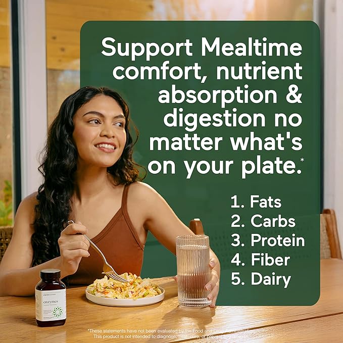 SMARTERNUTRITION Vegan Digestive Enzymes - Digestion Bloating & Gut Health Support with 16 Multi Enzymes for Nutrient Absorption & Meal Time Comfort for Both Men & Women - 90 Count[30-Day Supply]