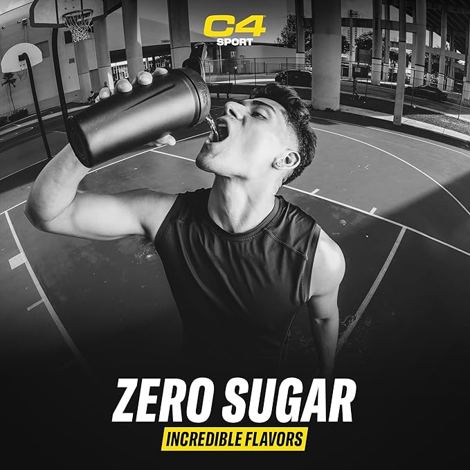 Cellucor C4 Sport Pre Workout Powder Blue Raspberry - Pre Workout Energy with 3g + 135mg Caffeine and Beta-Alanine Performance Blend - NSF Certified for Sport | 30 Servings