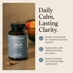 Real Mushrooms Lion’s Mane Calm Capsules (90 Count) – 400mg Organic Lions Mane Fruiting Body Extracts, 200mg Organic Reishi, 200mg AlphaWave L-Theanine for Calm Clarity & Relaxed Alertness, 90ct