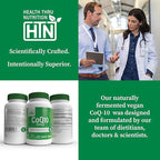 Health Thru Nutrition CoQ-10 300mg - 120 Capsules | High-Potency Ubiquinone Coenzyme Q10 | Supports Cellular Energy & Antioxidant Protection | Non-GMO, Soy-Free, Vegan, Gluten-Free